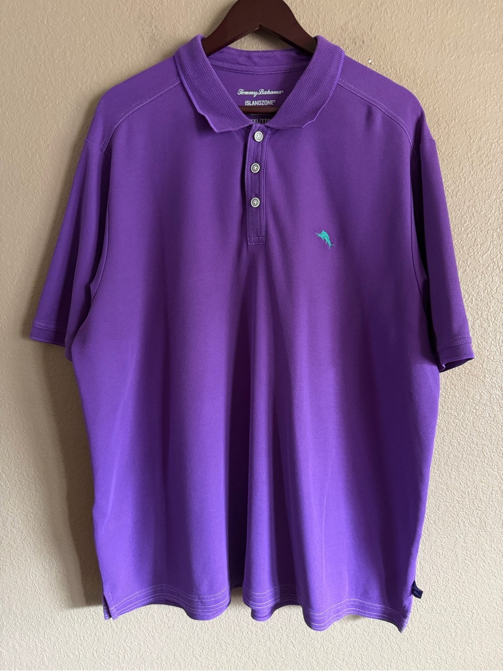 Tommy Bahama Purple Island Zone Supima Cotton Polo Size XXL